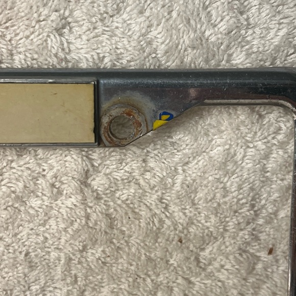 Vintage NFL Pittsburgh Steelers Metal License Plate Holder Pre-Owned - Picture 5 of 13